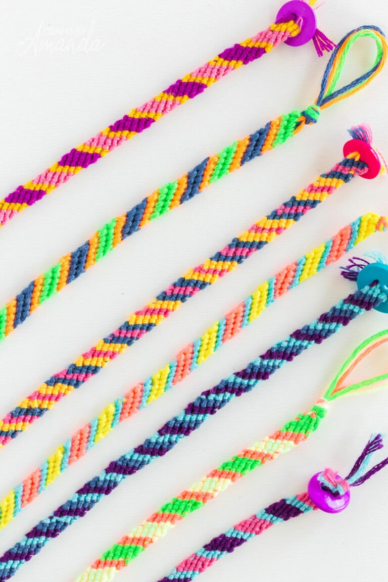 How To Make Friendship Bracelets - Crafts by Amanda - Wearable Crafts