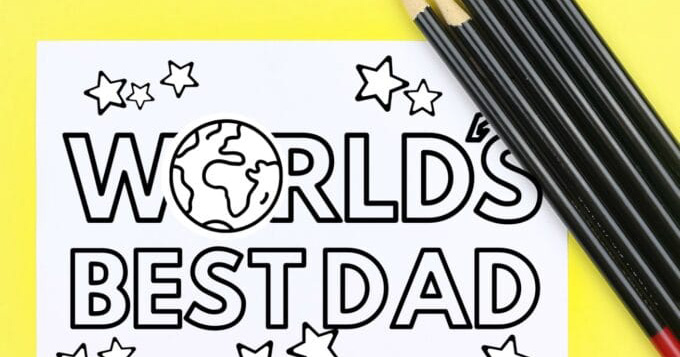 Printable Father’s Day Card You Can Color