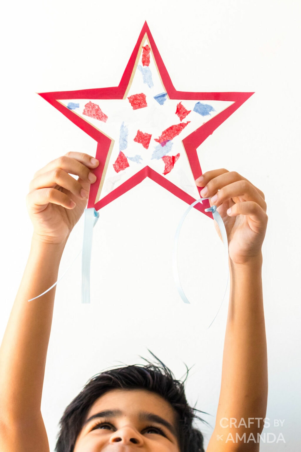 How to Make Star Suncatchers - Crafts by Amanda - 4th of July Crafts