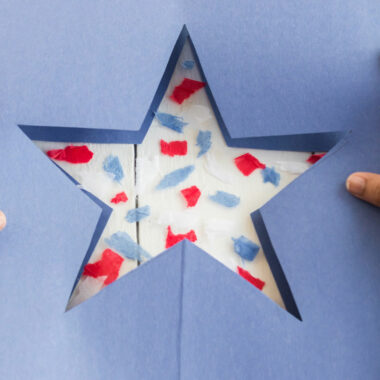 How to Make Star Suncatchers - Crafts by Amanda - 4th of July Crafts