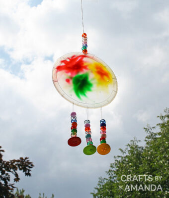 Colorful Glue Suncatcher - Crafts by Amanda - Recycled Crafts for Kids