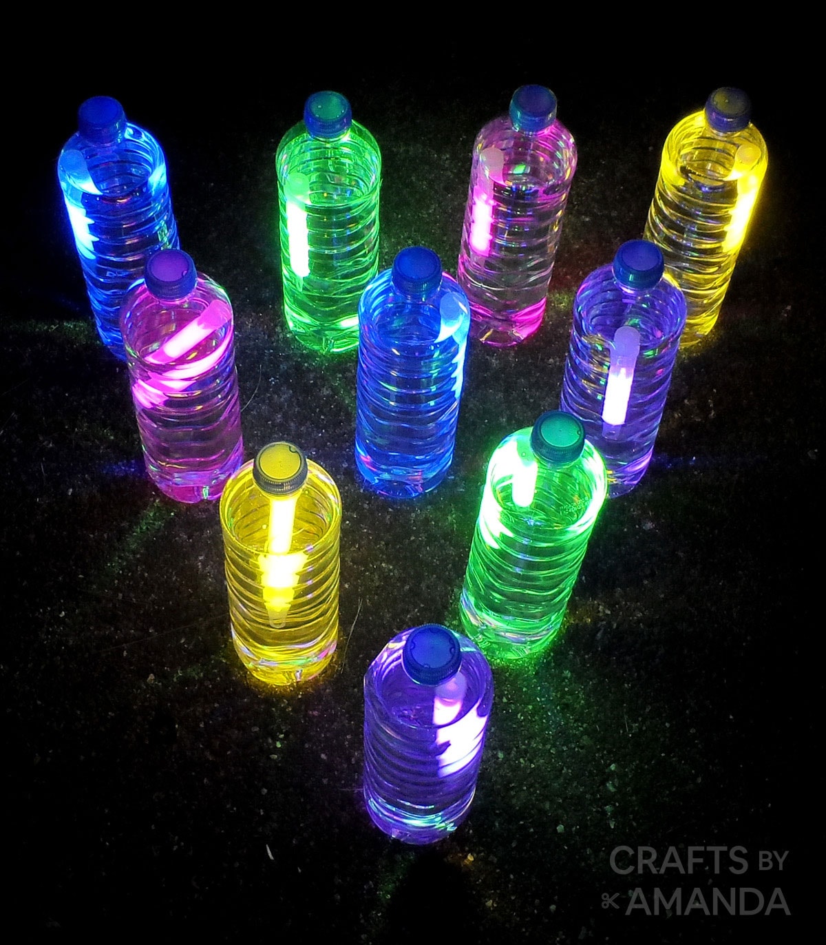 glow in the dark water bottles