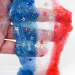 red white and blue slime