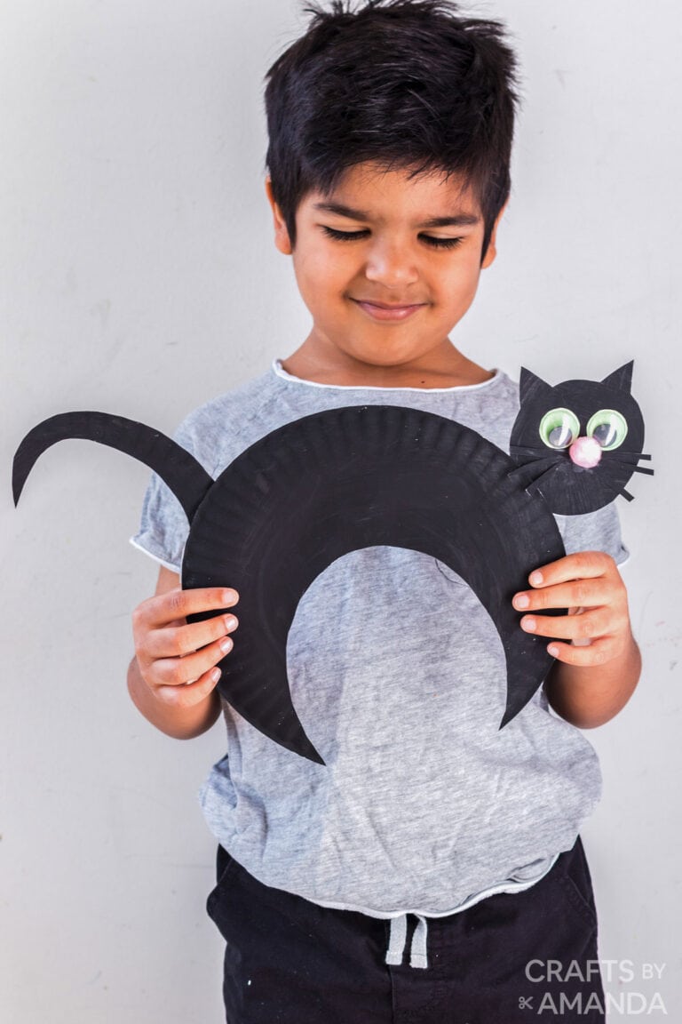 Paper Plate Black Cat Crafts by Amanda Paper Plate Crafts for Kids