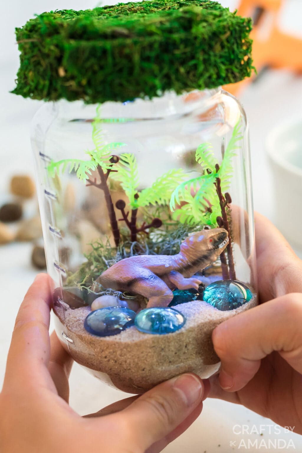 Dinosaur Nightlight Terrarium Crafts by Amanda Animal Crafts for Kids