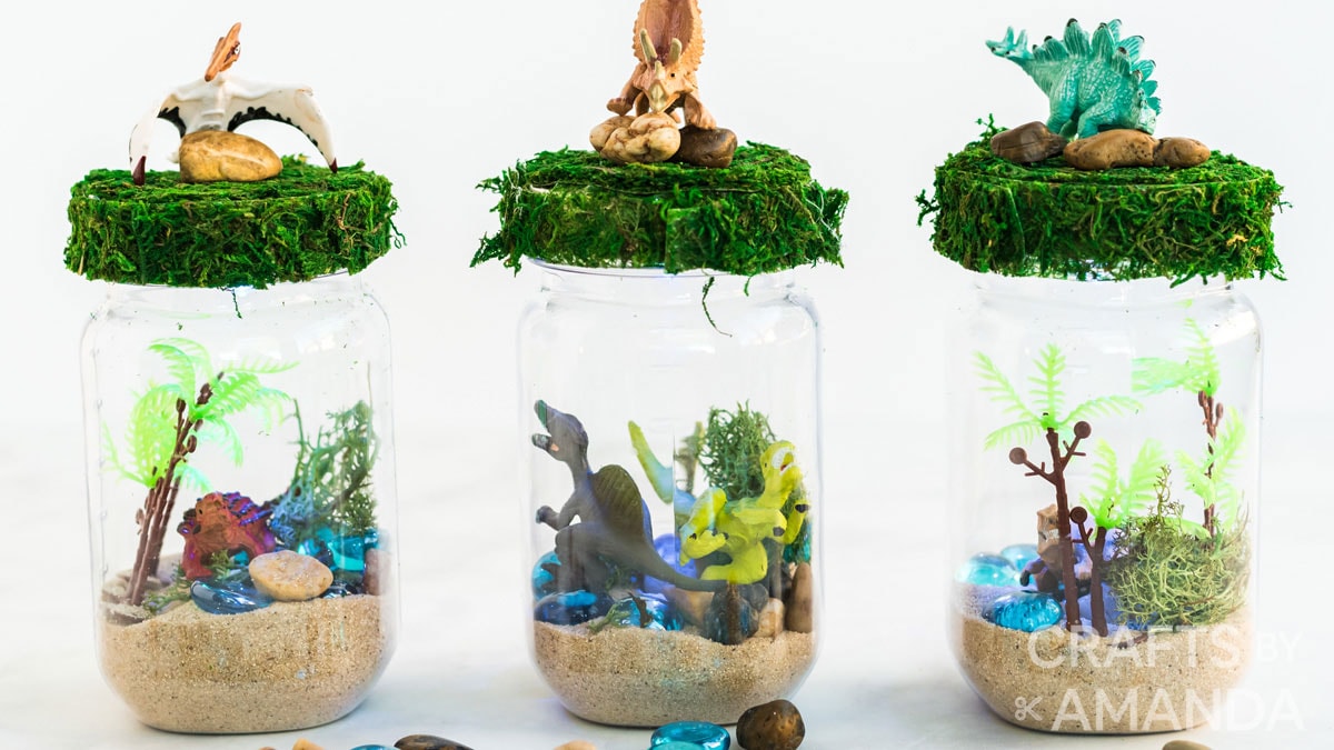 Dinosaurus Terrariumset - Maak Je Eigen Nachtlampje DIY Knutselset Voor Kinderen