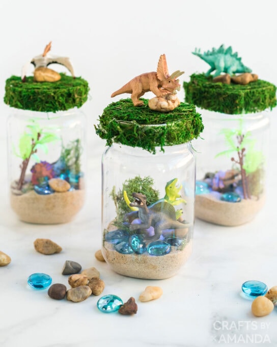 Dinosaur Nightlight Terrarium Crafts by Amanda Animal Crafts for Kids