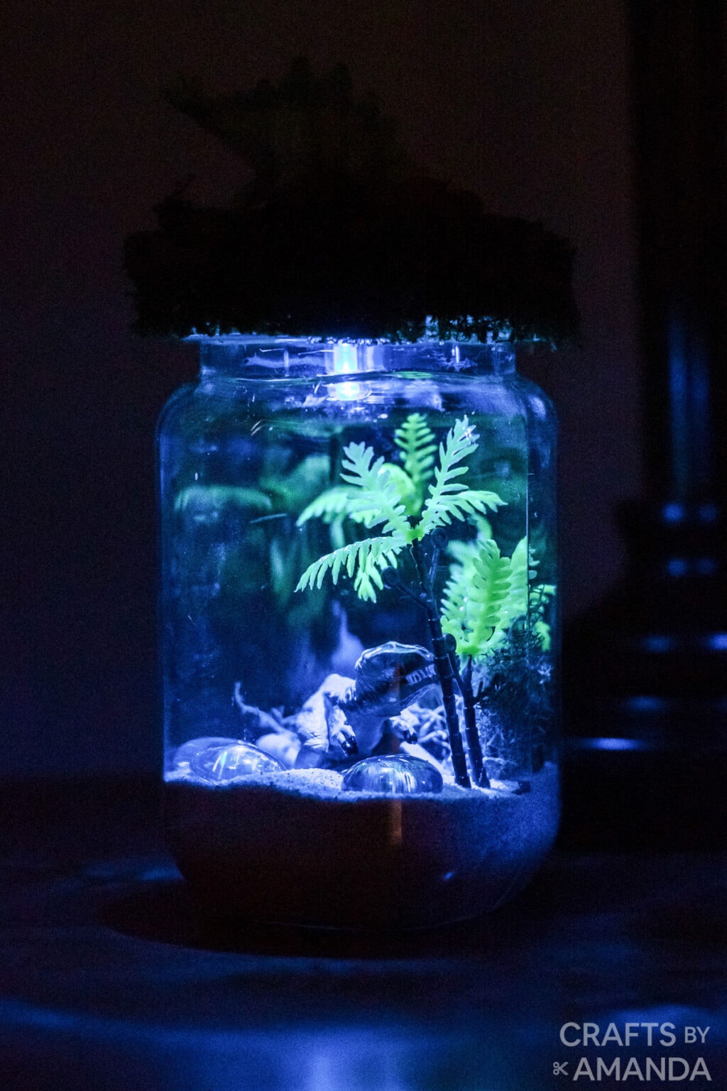 Dinosaur Nightlight Terrarium Crafts by Amanda Animal Crafts for Kids