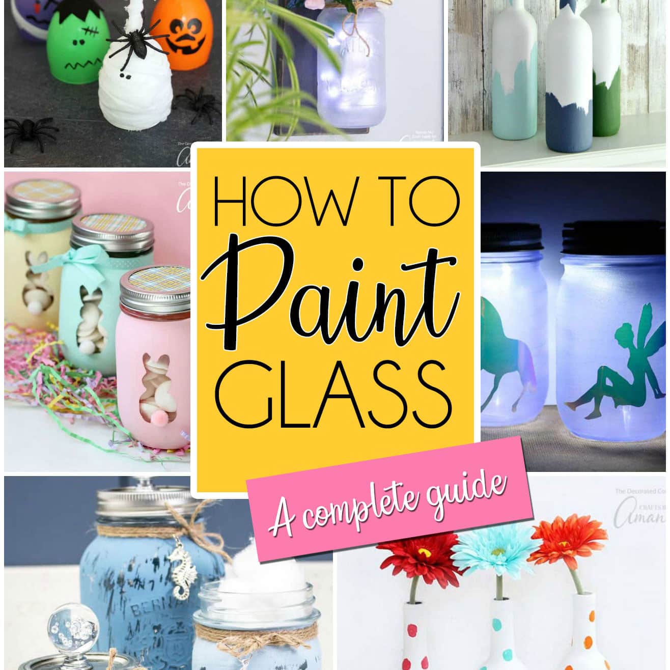 Painting Stained Glass Jars and Vases