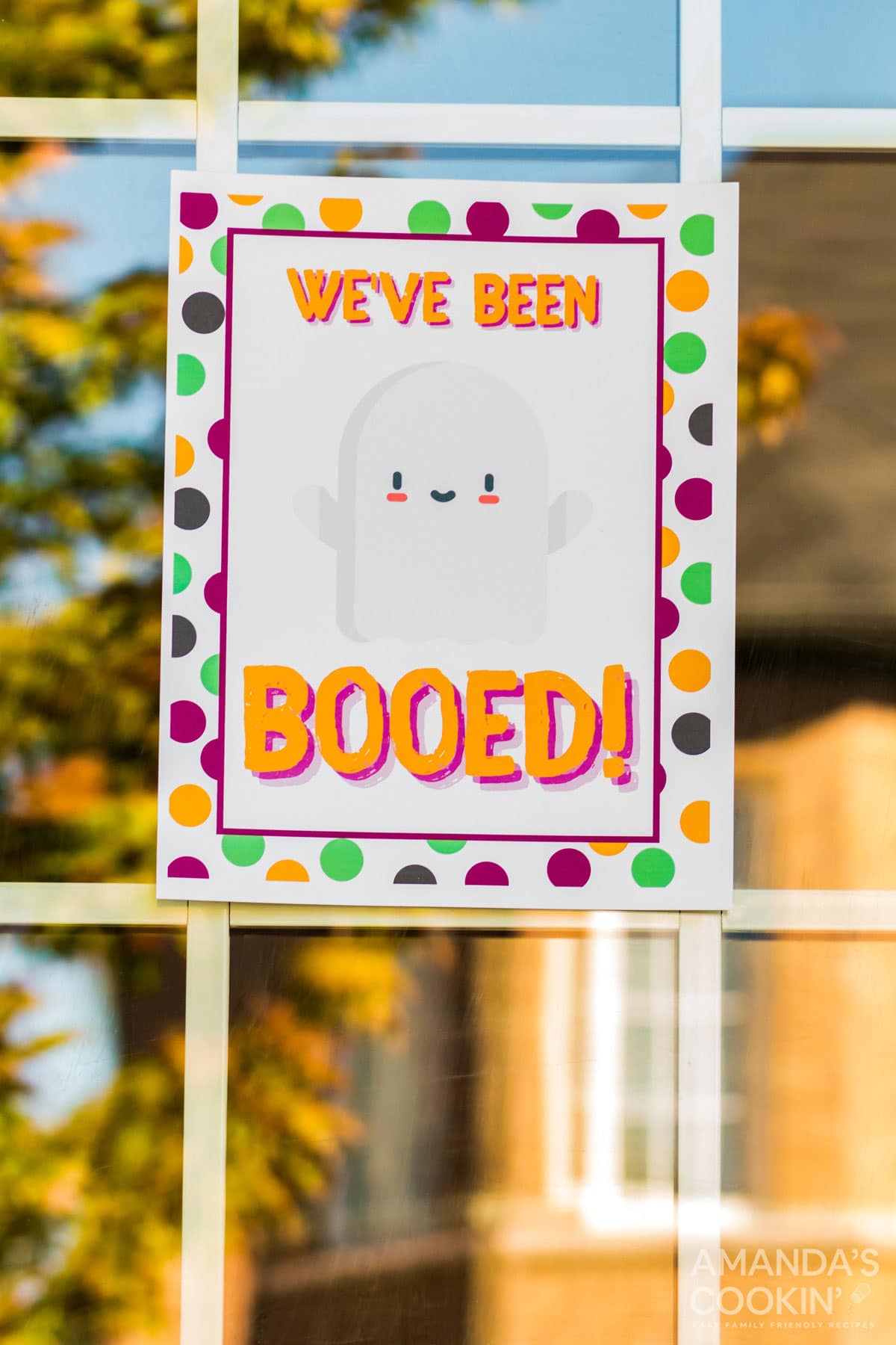 We've Been Boo'd sign on front door