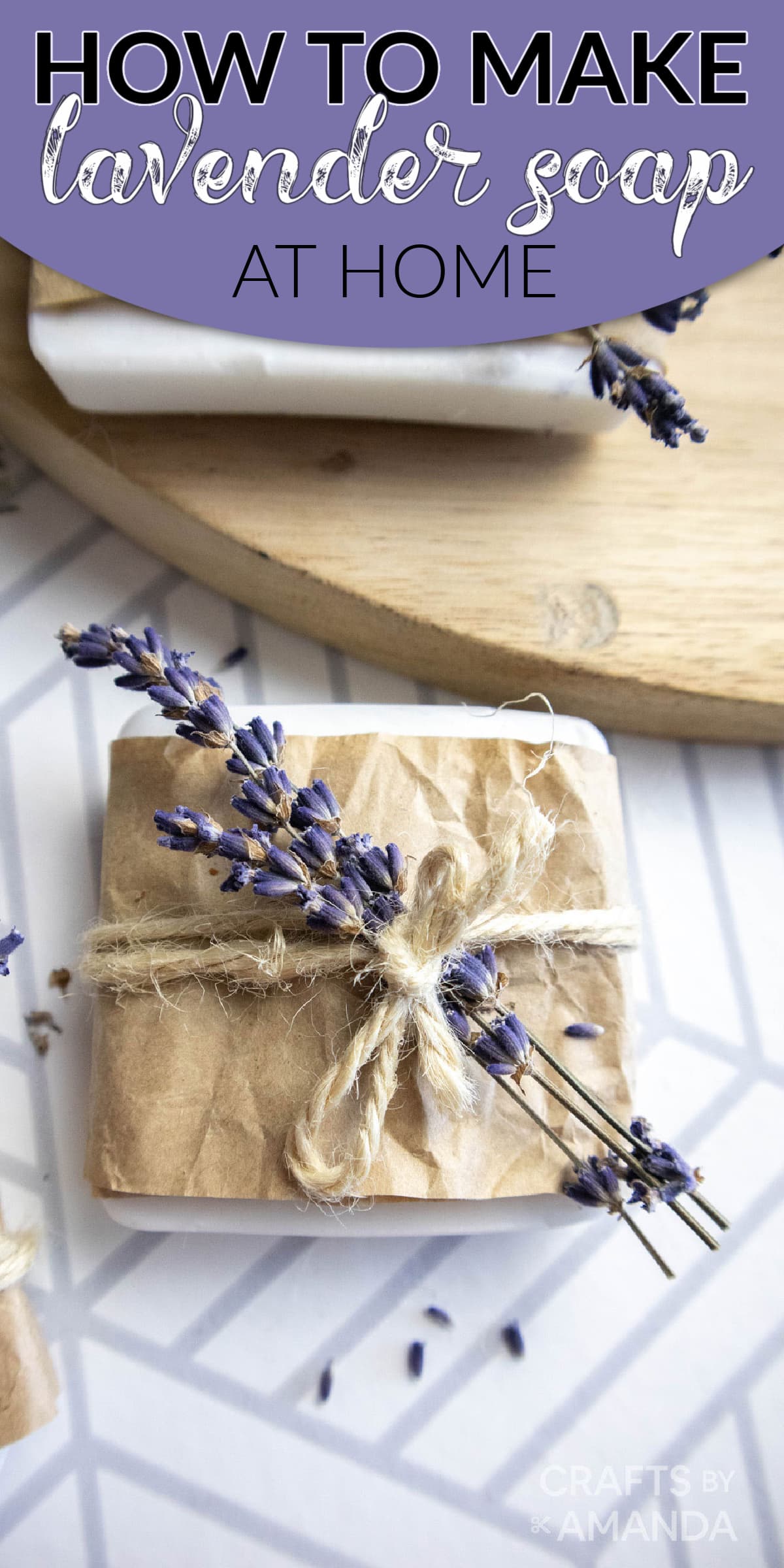 How To Make Lavender Soap Crafts By Amanda Bath Body   LAVENDER SOAP 