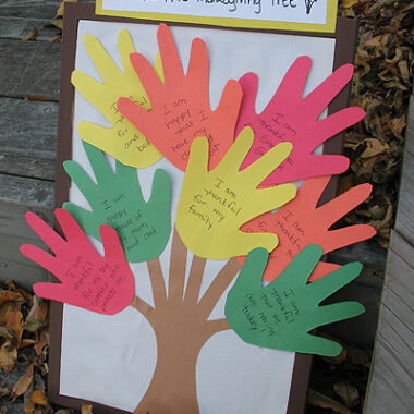 Thanksgiving Handprint Tree - Crafts by Amanda - Thanksgiving Crafts