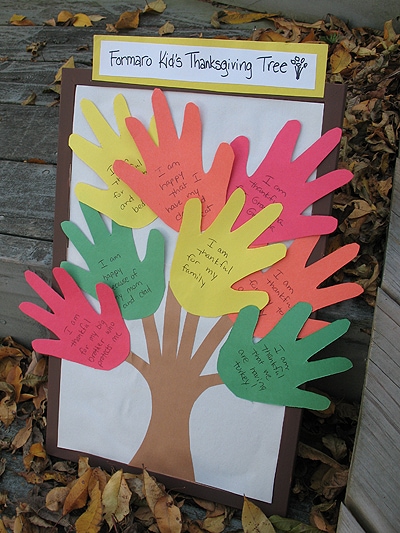 thanksgiving handprint tree craft