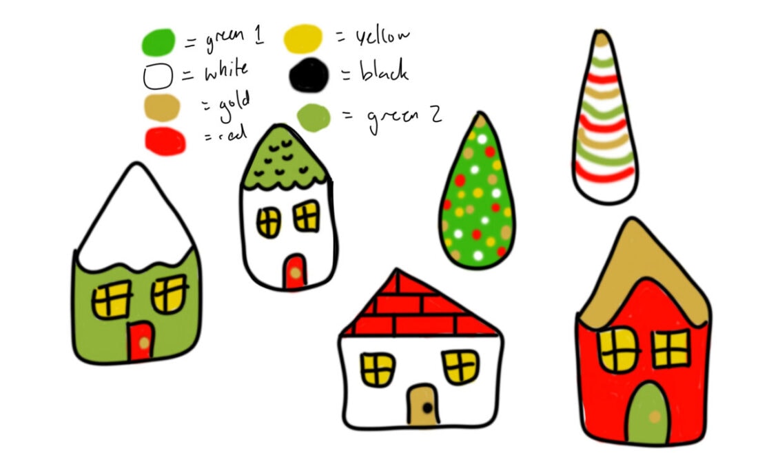 Salt Dough Houses Crafts by Amanda Christmas Crafts