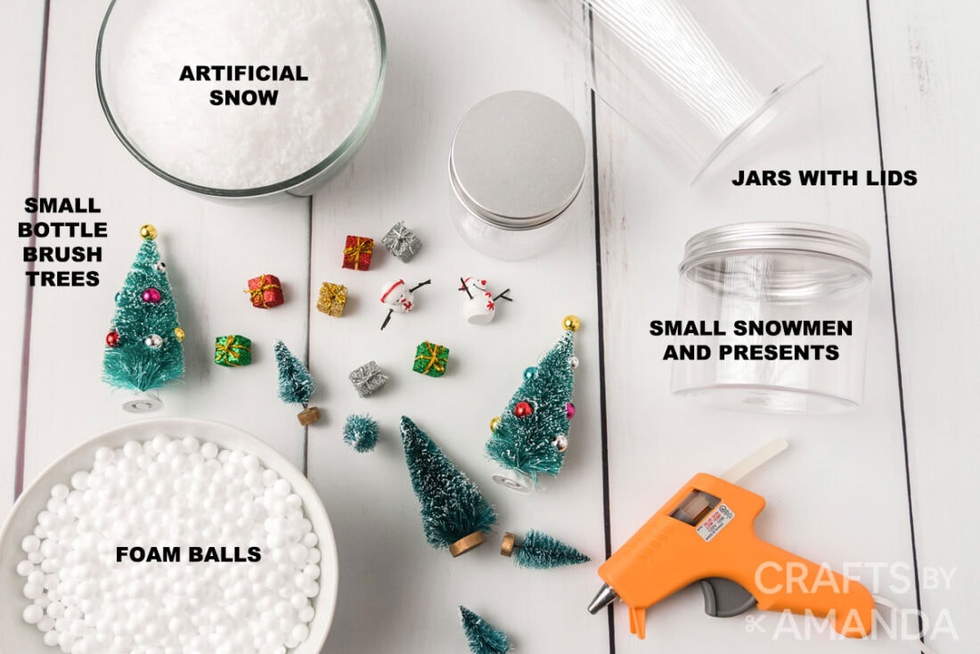 Waterless Snow Globes Crafts by Amanda Christmas Crafts
