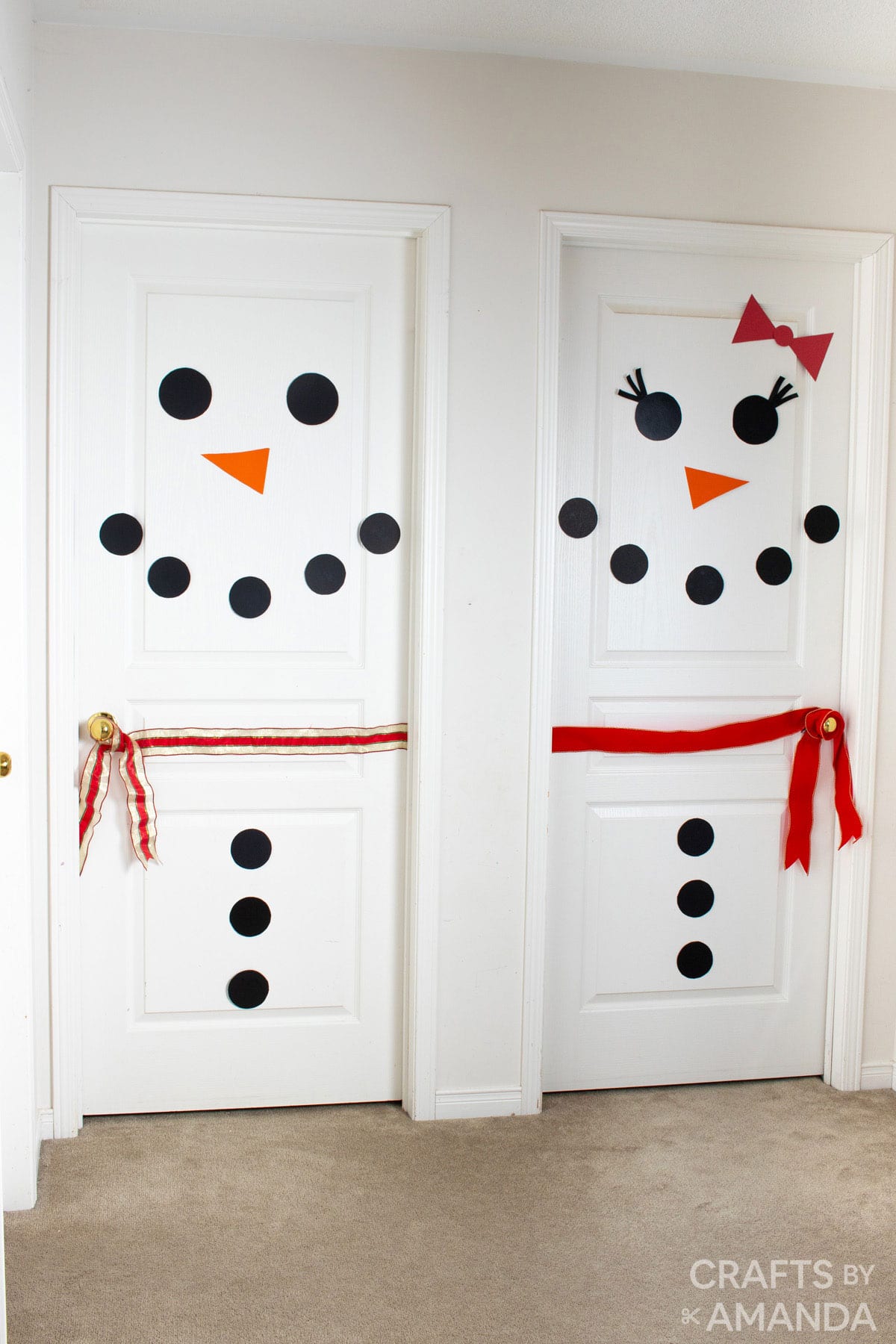 Snowman Door Crafts By Amanda Christmas Crafts   Snowman Door V2 