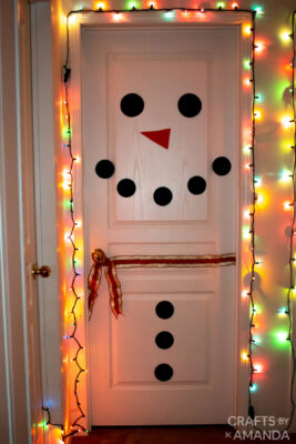 Snowman Door - Crafts by Amanda - Christmas Crafts