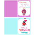 Free Valentine Printables: Cards, toppers, and tags - Crafts by Amanda