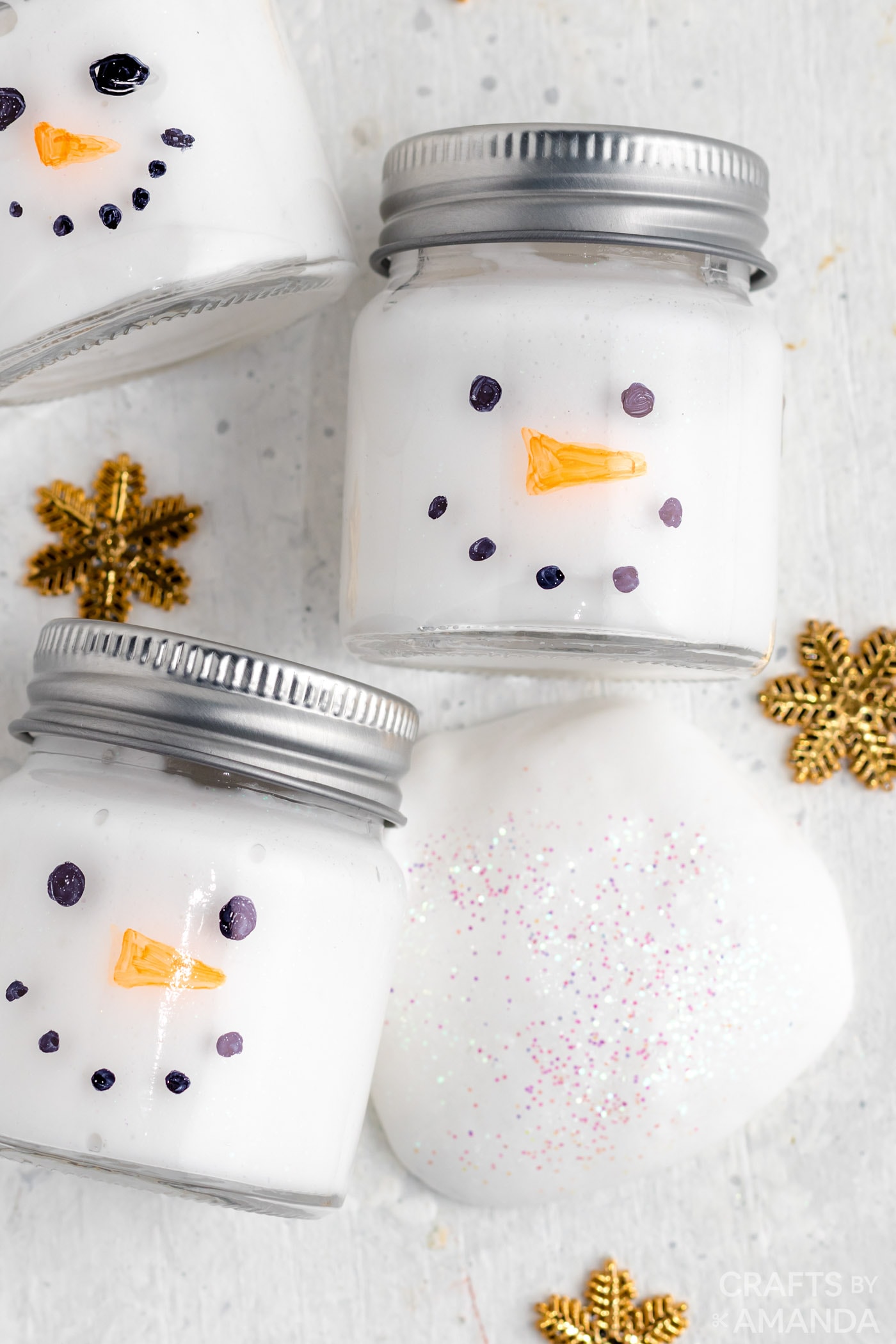 Snowman Slime - Crafts by Amanda