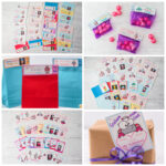 collage of free valentine printables