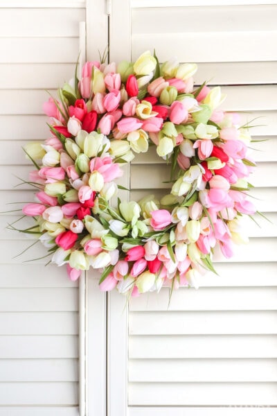 Tulip Wreath - Crafts By Amanda - Wreath Projects