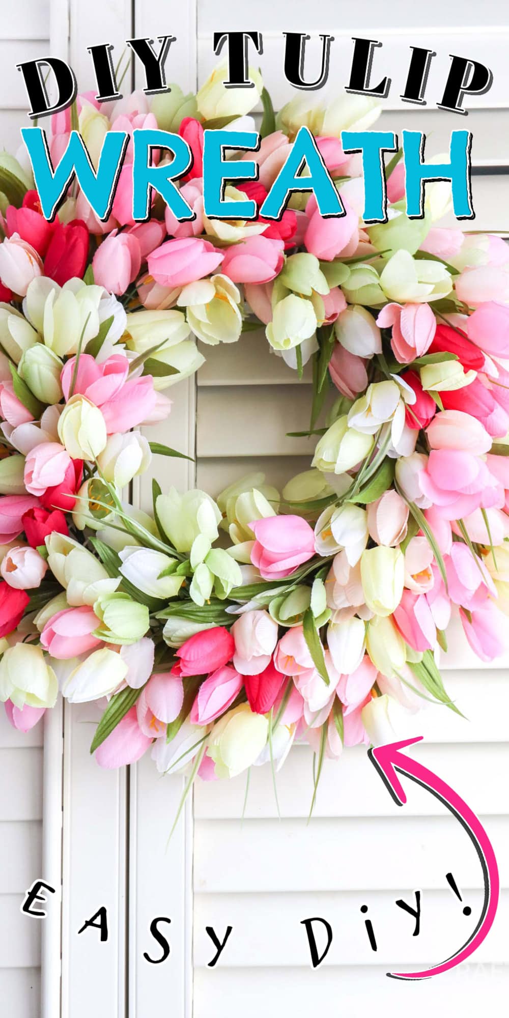 Tulip Wreath - Crafts by Amanda - Wreath Projects