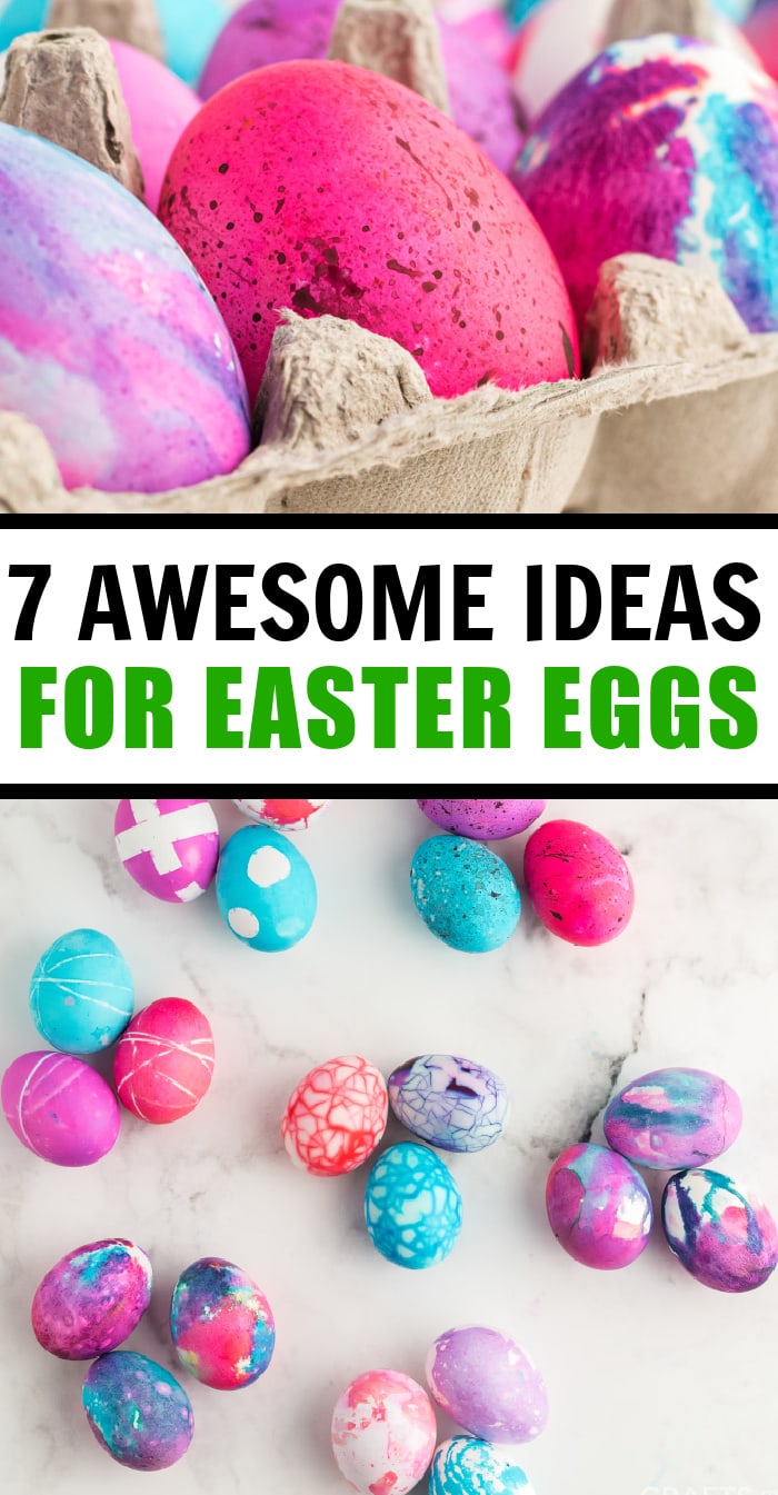 7 Cool Ways to Decorate Easter Eggs Crafts by Amanda