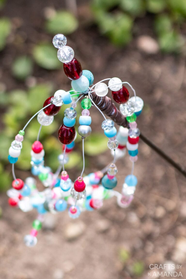 Beaded Garden Sparkler Crafts by Amanda