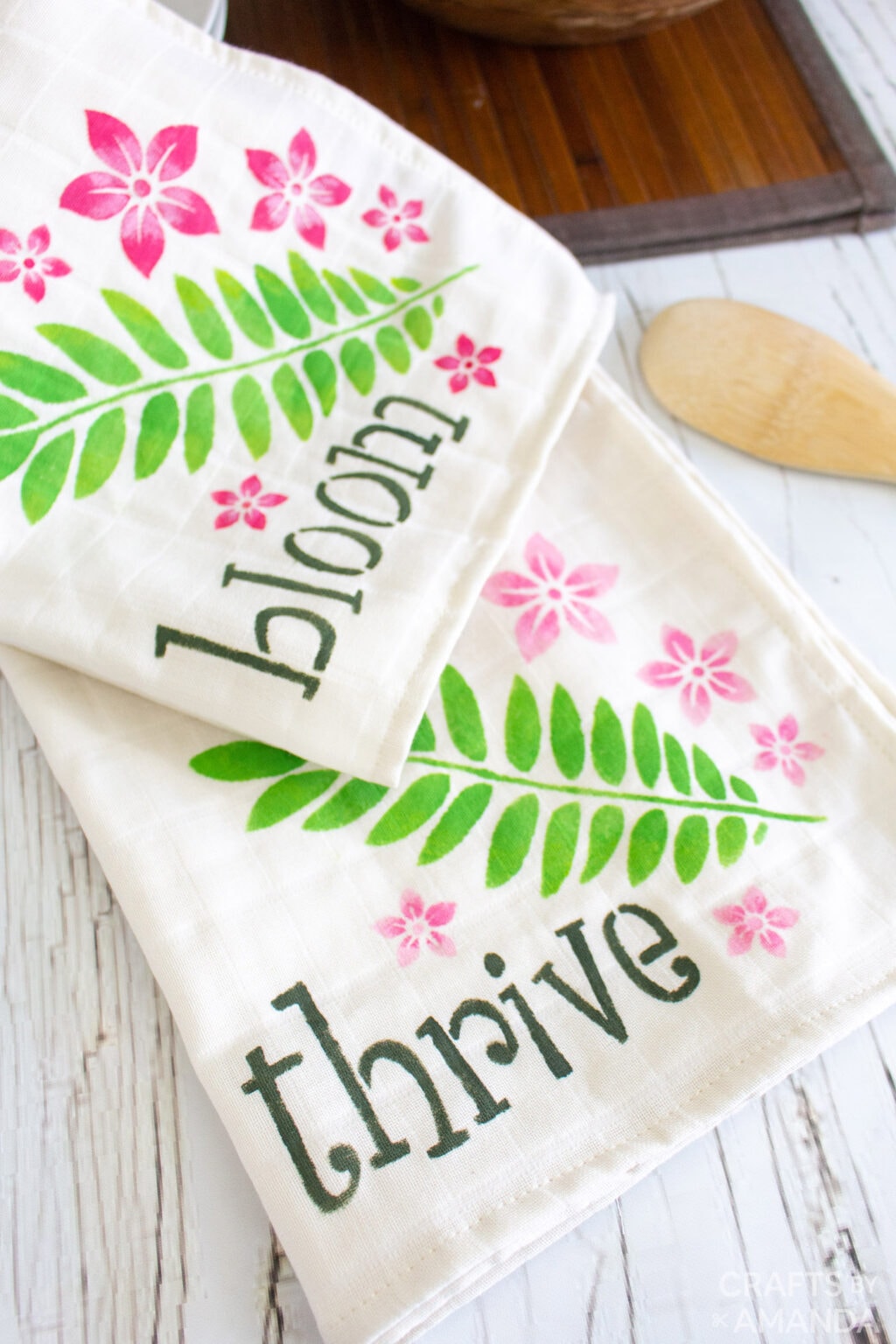 DIY Tea Towels Crafts by Amanda Kitchen Crafts