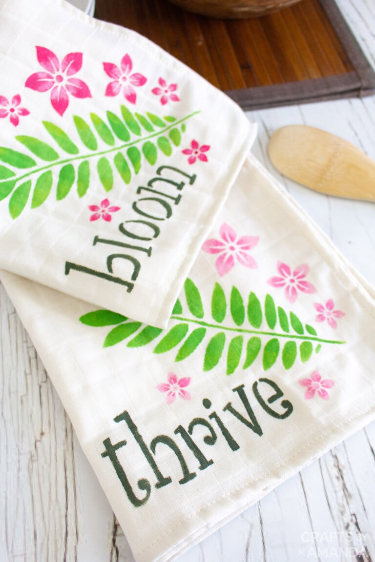 DIY Tea Towels Crafts by Amanda Kitchen Crafts