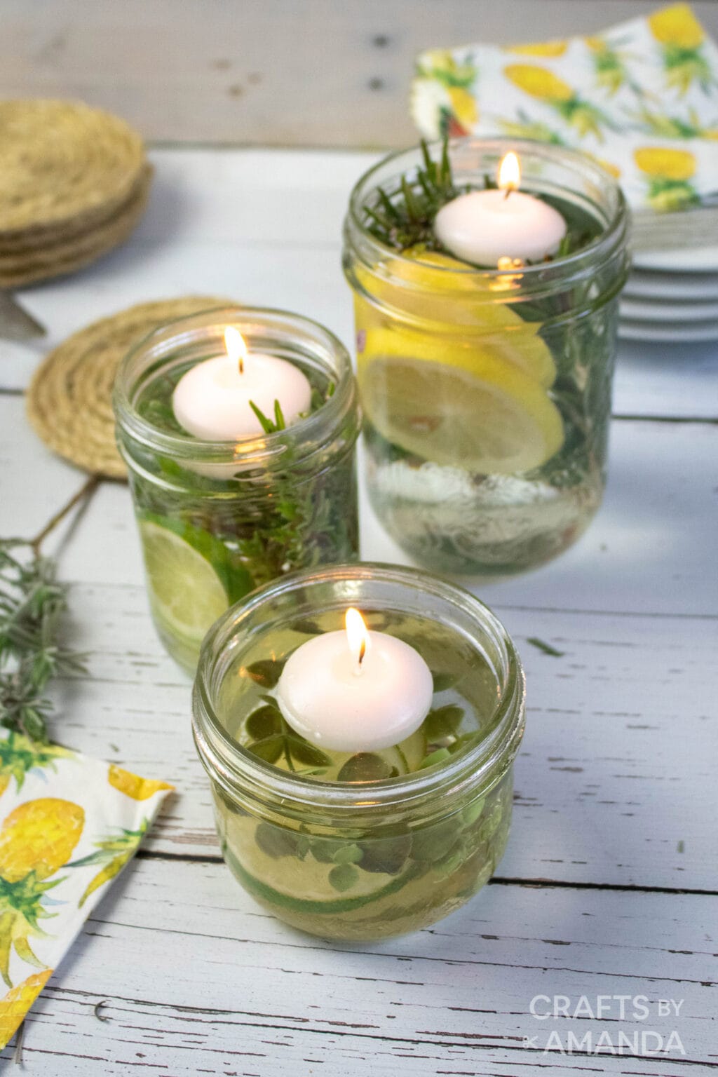DIY Mosquito Repellent Candles Crafts by Amanda Mason Jar Crafts