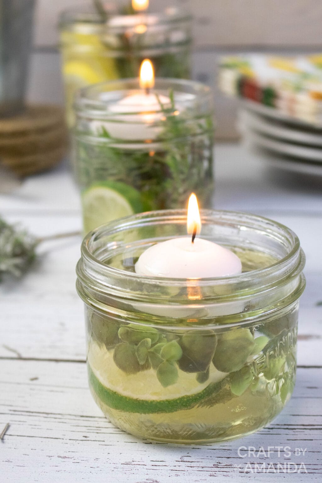DIY Mosquito Repellent Candles Crafts by Amanda Mason Jar Crafts