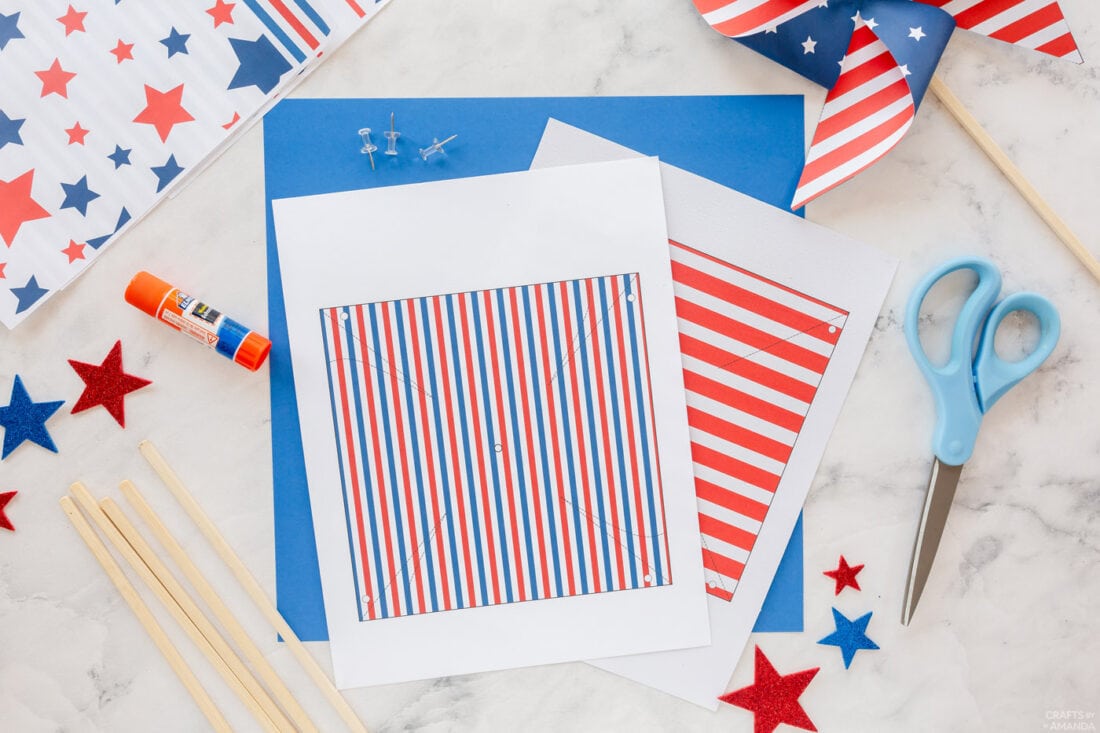 Patriotic Pinwheels - Weekend Craft