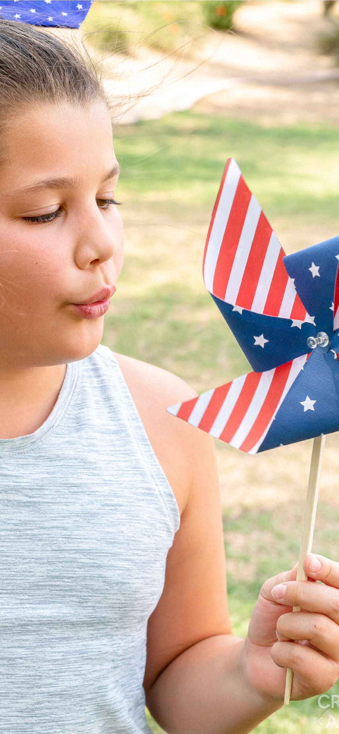 Patriotic Pinwheels - Crafts By Amanda