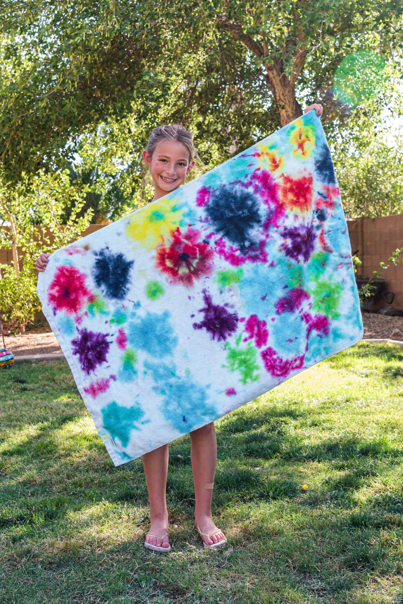 Tie Dye Beach Towels Crafts by Amanda Wearable Crafts for Kids