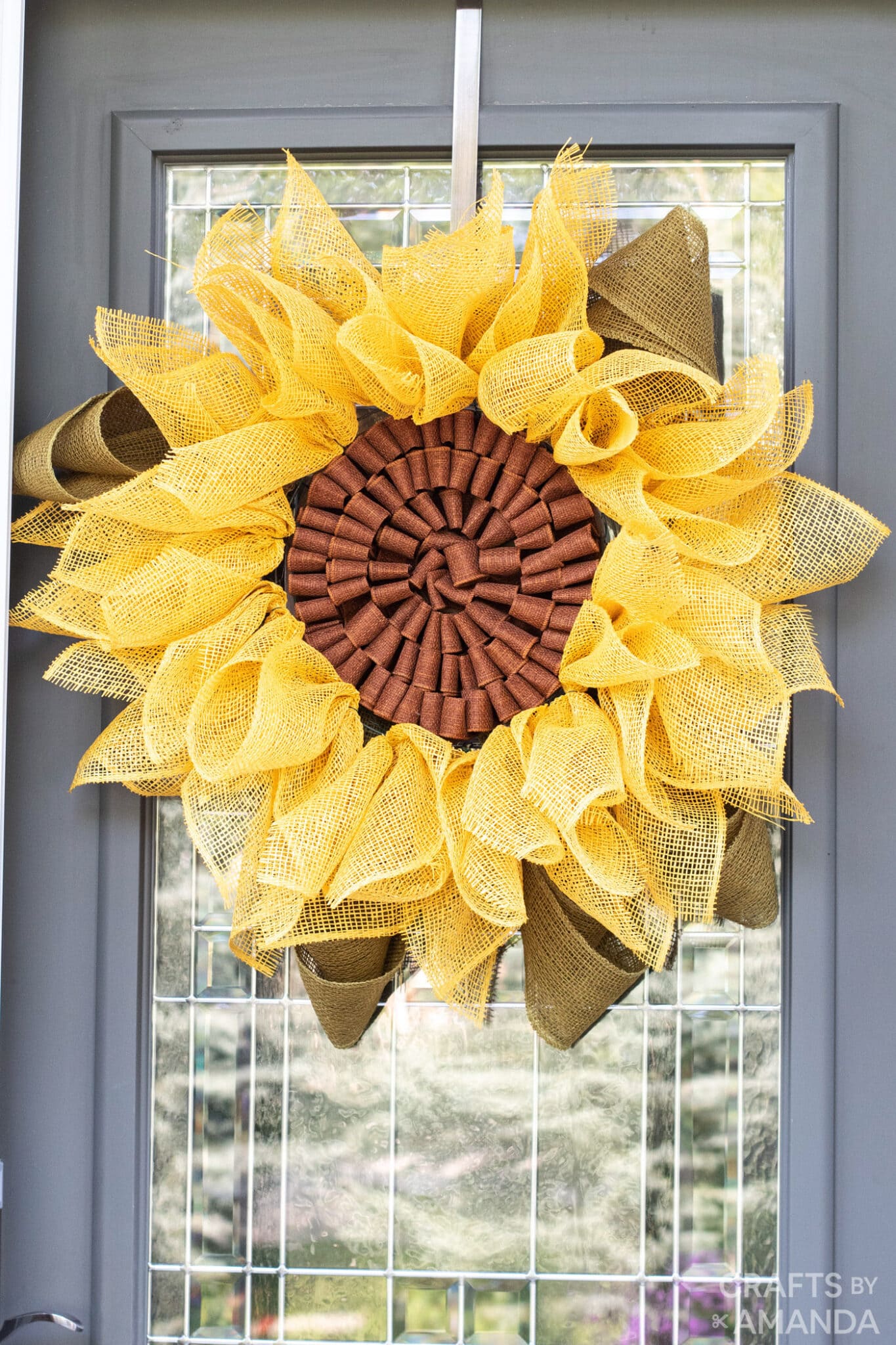 Sunflower Wreath Crafts by Amanda Wreath Projects