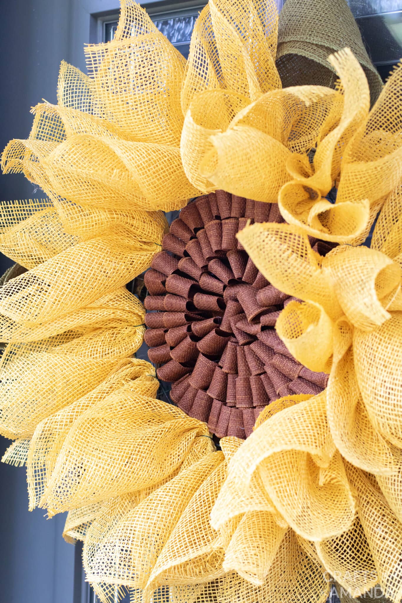 Sunflower Wreath Crafts by Amanda Wreath Projects